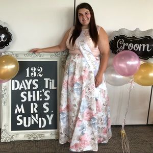 Morgan & Co Lace 2 Piece Maxi Dress